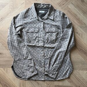 Women’s Columbia Button Down Shirt - Gray Pattern